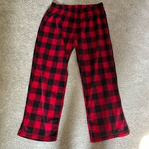 Flirtitude Fleece Buffalo Check Pajama Pants
